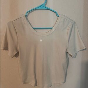 Nike Women's Off-White Crop Top